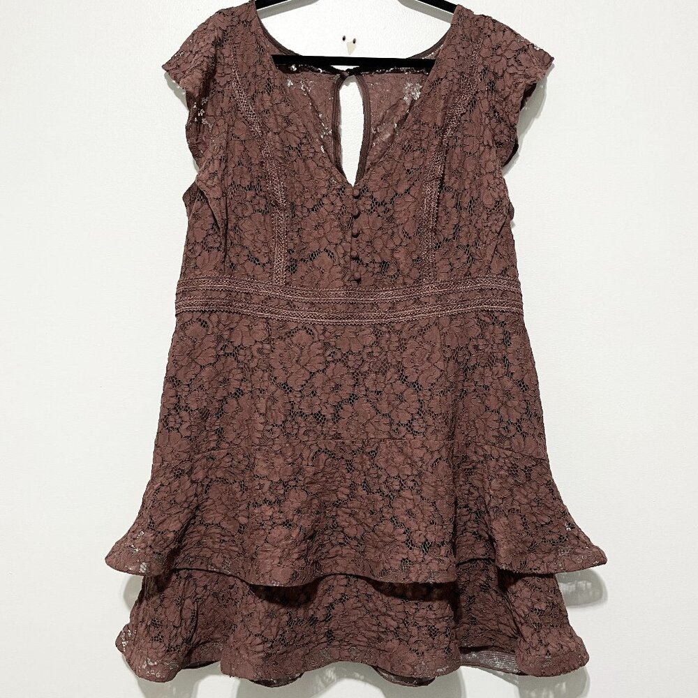 Womens Layered Lace Mini Dress 18 Cottagecore Boho Coquette Romantic Dainty